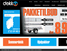 Tablet Screenshot of dekk1.no